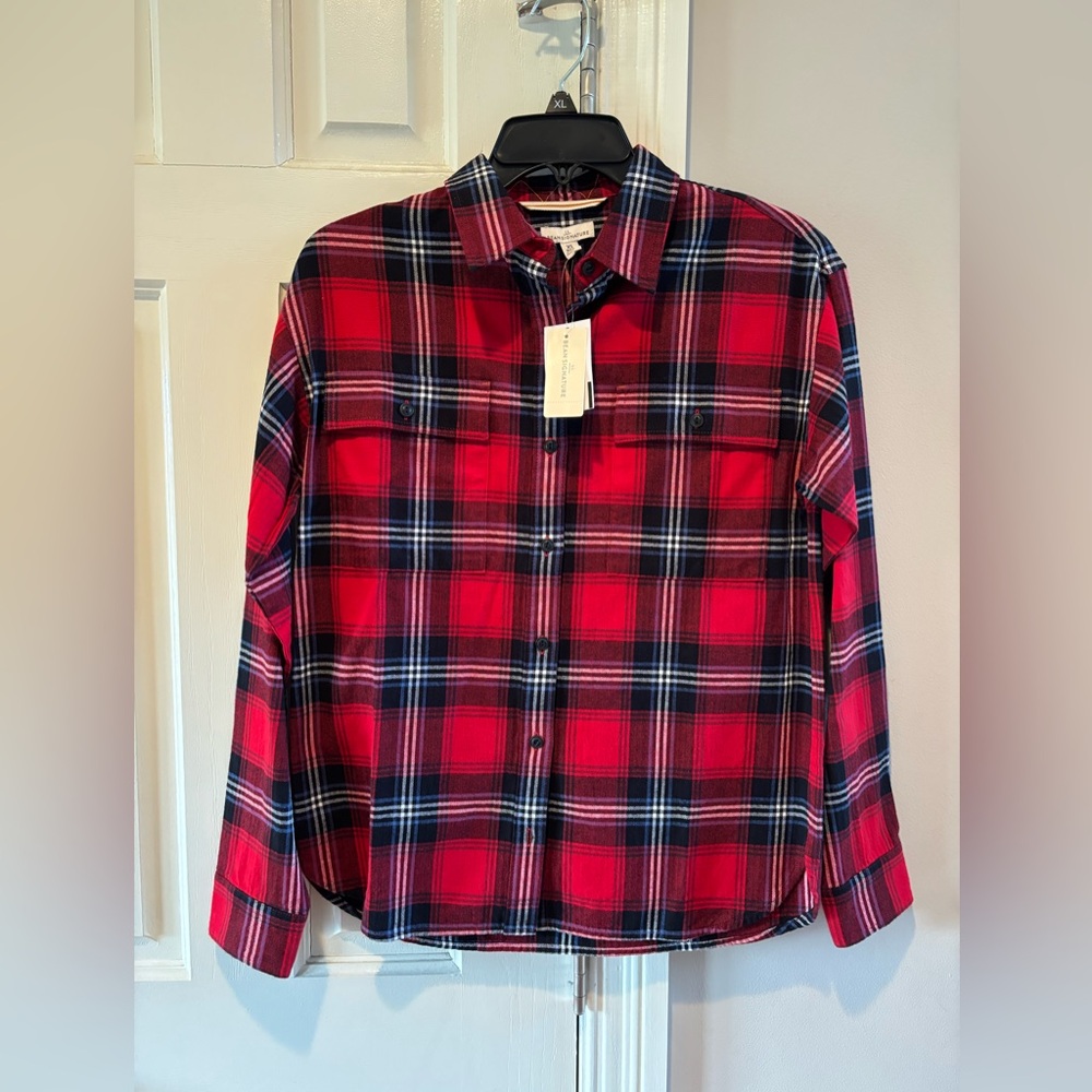 Women’s L.L. Bean Signature Flannel Plaid Button-Up Shirt